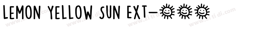 Lemon Yellow Sun Ext字体转换